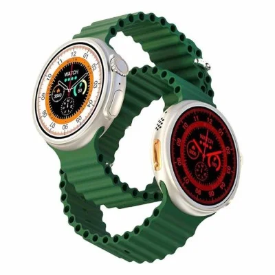 Ultra Evo Smart Watch 1.51" Wide Touch Screen - Green Strap